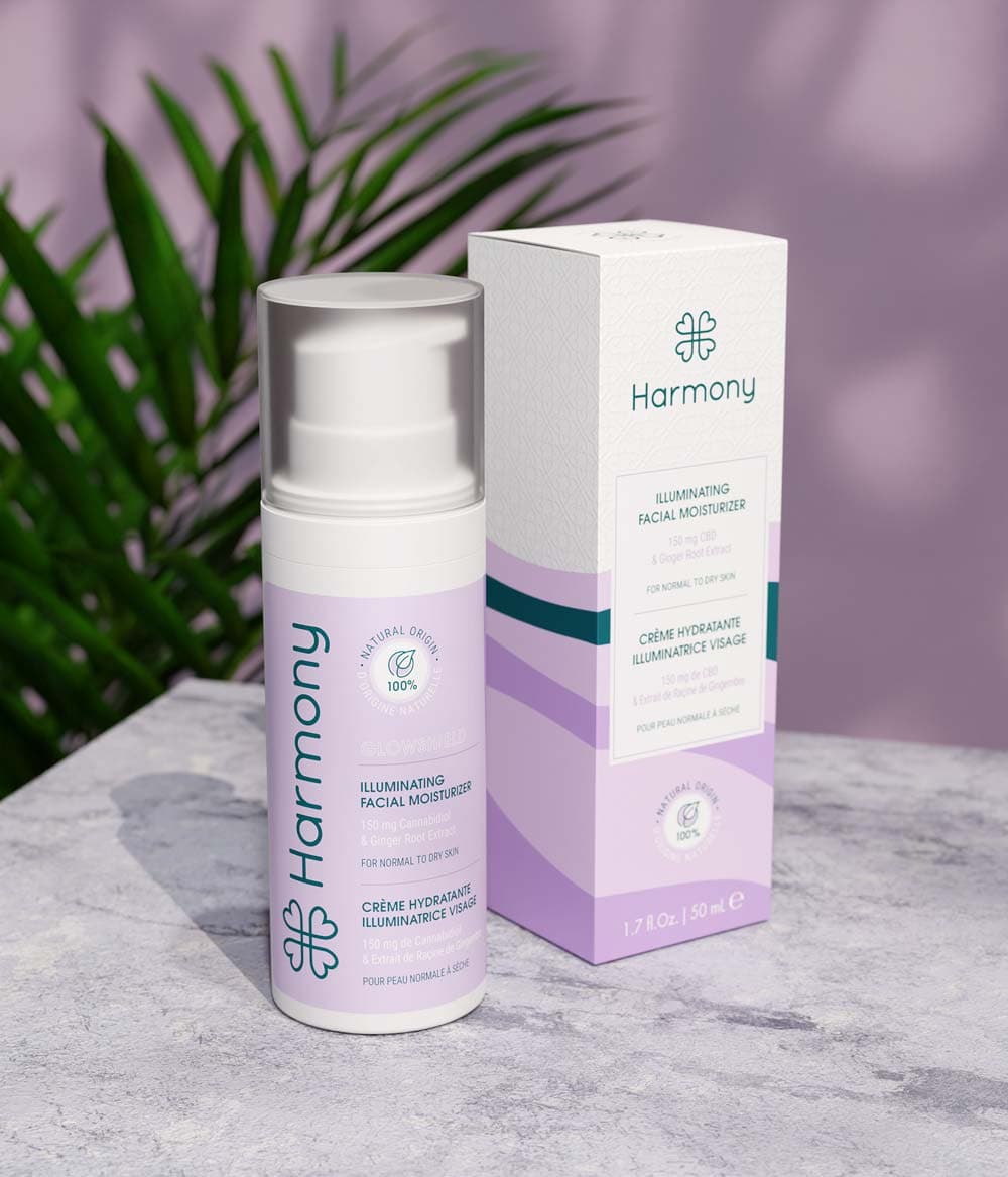 Crème hydratante visage au CBD - Glowshield