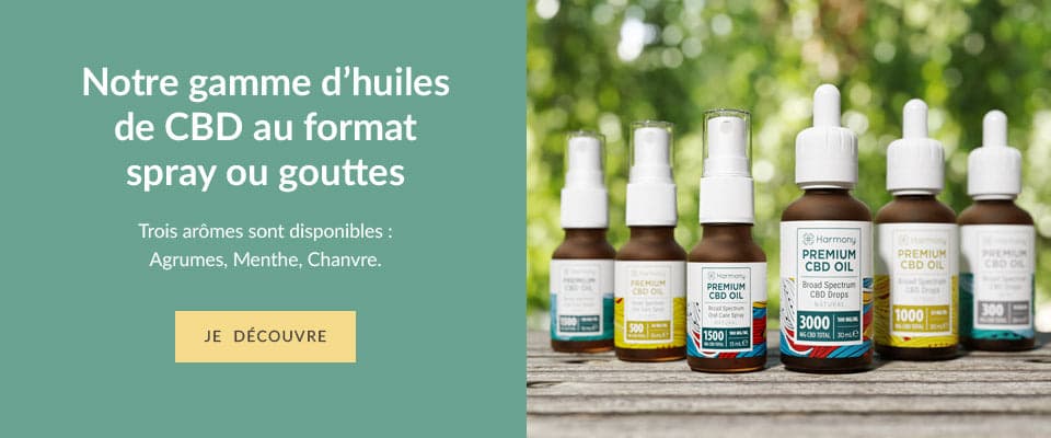 Huile CBD pas cher : découvrez les huiles de CBD Harmony