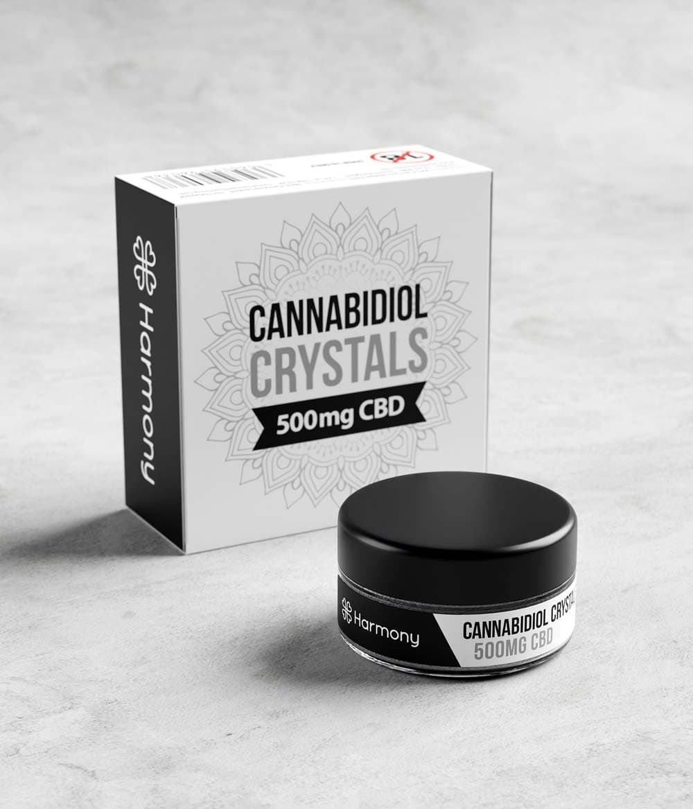 Cristaux de CBD purs - 500 mg