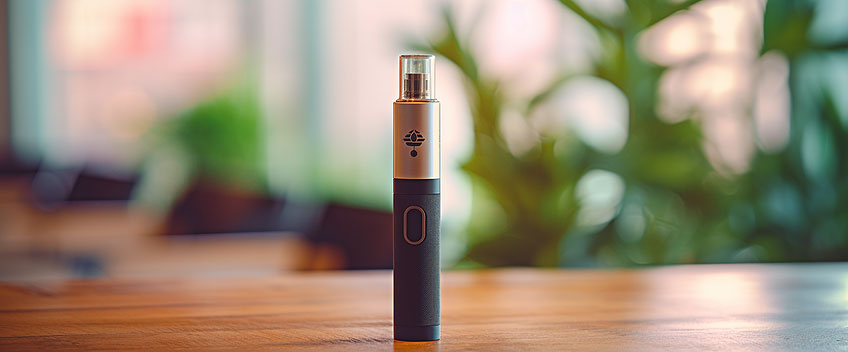 cbd vape pen on desk