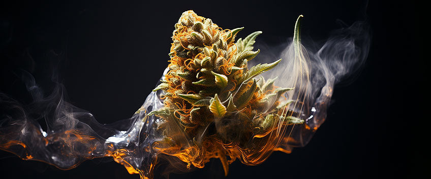 fleur de cannabis se consumant vape cbd