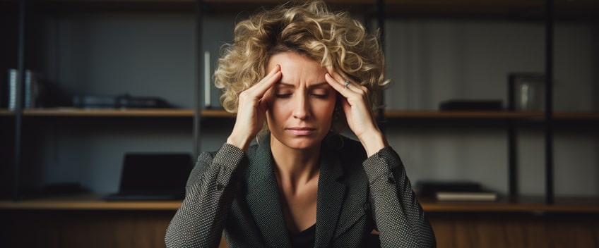 cbd oil woman with headaches