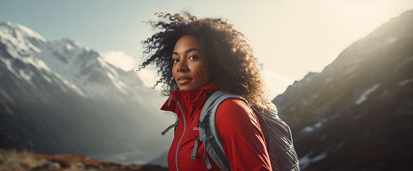 huile cbd femme à la montagne