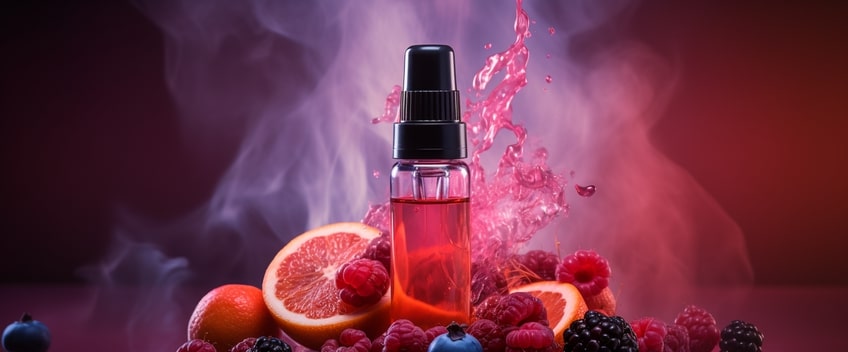 e liquide cbd avec fruits rouges