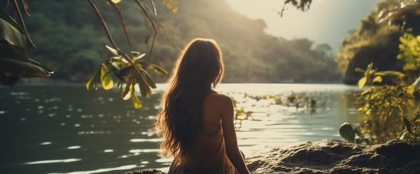 huile de cbd femme au lac