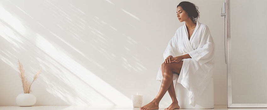crème cbd femme en blanc